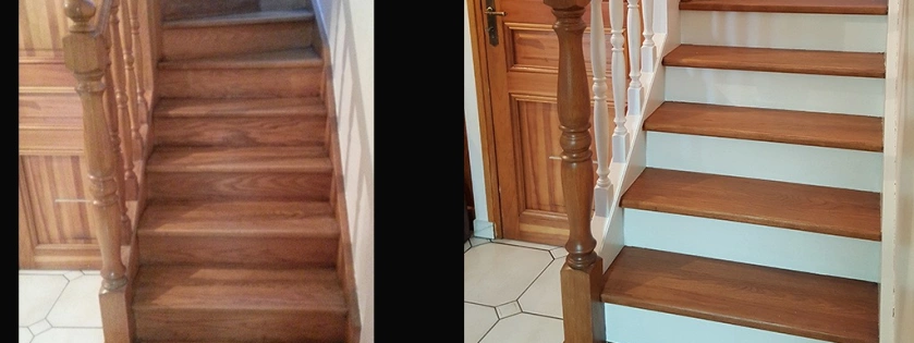 Peinture décorative et relooking d'un escalier